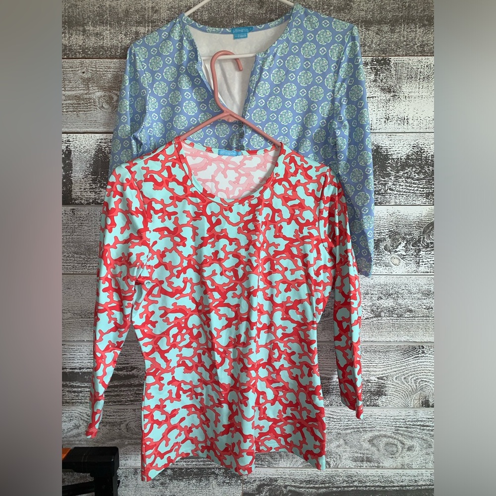 Two J McLaughlin tops size Medium